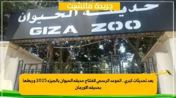 بعد تحديثات كبرى.. الموعد الرسمي لافتتاح حديقة الحيوان بالجيزة 2025 وربطها بحديقة الأورمان 1